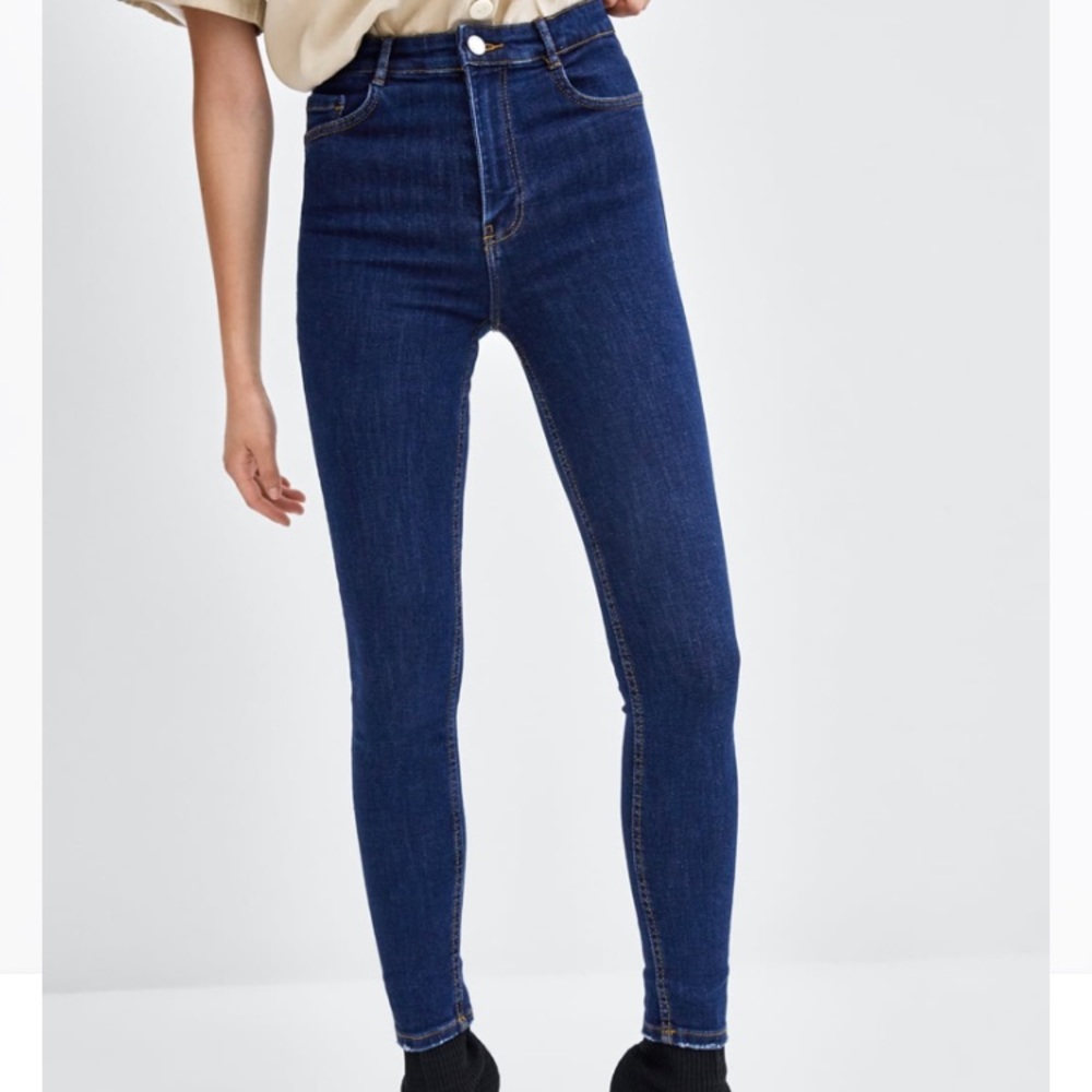 Zara high rise skinny jeans
